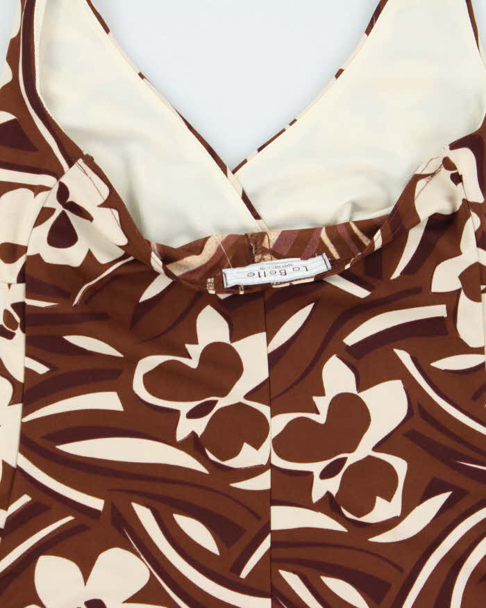 Vintage Y2k 00s La Belle Halter Neck Mini Dress - XS