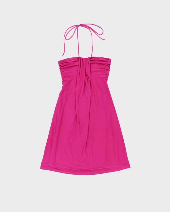 Vintage Y2k 2000s Le Chateau Halter Neck Mini Dress - XXS