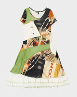 Y2k 00s Miss Nikky Mesh Patchwork Dress - S
