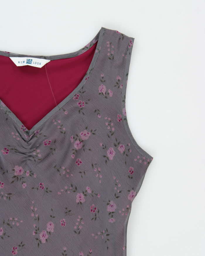 Vintage 1990s New Look Floral Floaty Dress - M