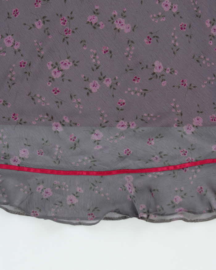 Vintage 1990s New Look Floral Floaty Dress - M