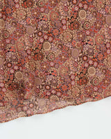 Vintage 1990s Laura Paisley Floral Pattern Asymmetric Hem Dress - M