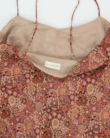 Vintage 1990s Laura Paisley Floral Pattern Asymmetric Hem Dress - M
