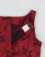 Vintage 1990s Esprit High Neck Satin Dress - S