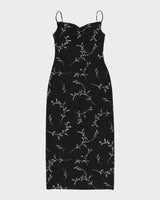 Vintage 1990s Smart Set Sheer Cowl Neck Maxi Dress - M
