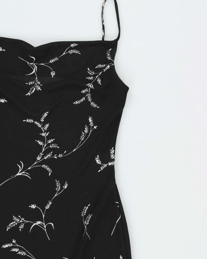 Vintage 1990s Smart Set Sheer Cowl Neck Maxi Dress - M