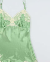 Vintage Y2k 2000s Suzy Satin Mini Slip Dress - S