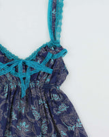 Vintage Y2k 2000s Victoria's Secret Angels Mesh Paisley Pattern Tiered Dress - S