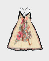 Vintage 2000s Tristan Silk Tie Back Floaty Dress - M