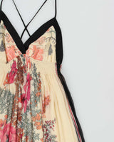 Vintage 2000s Tristan Silk Tie Back Floaty Dress - M