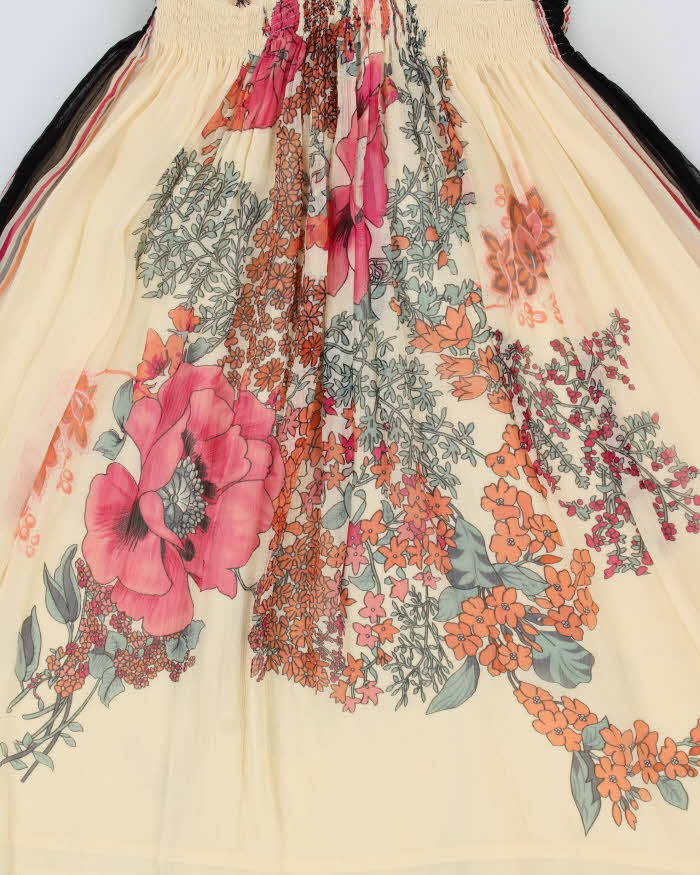 Vintage 2000s Tristan Silk Tie Back Floaty Dress - M
