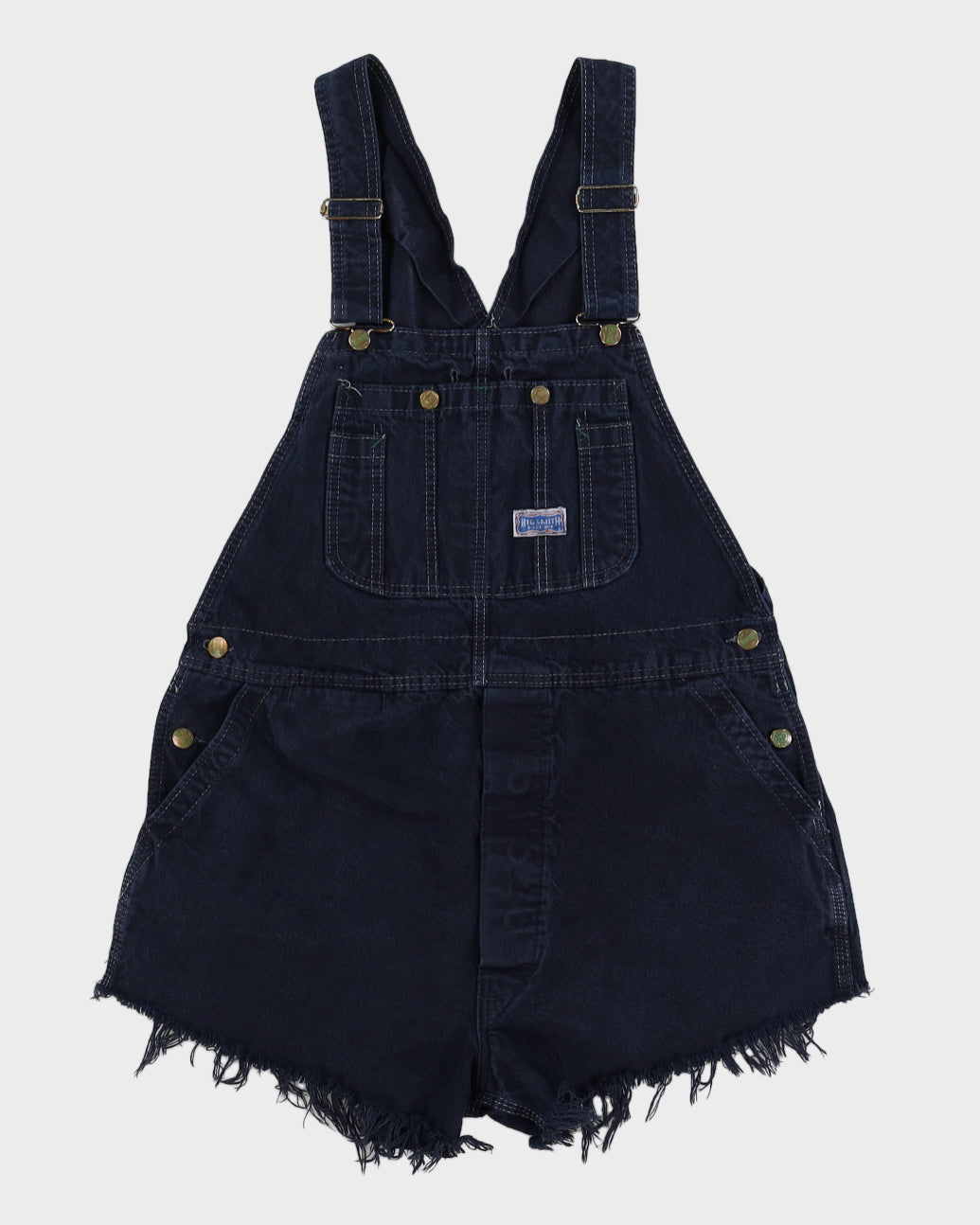 Vintage 90s Big Smith Navy Denim Dungarees - L
