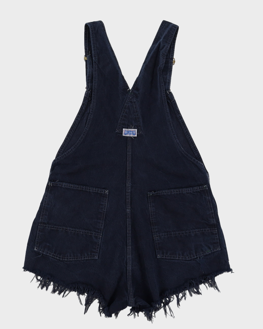 Vintage 90s Big Smith Navy Denim Dungarees - L