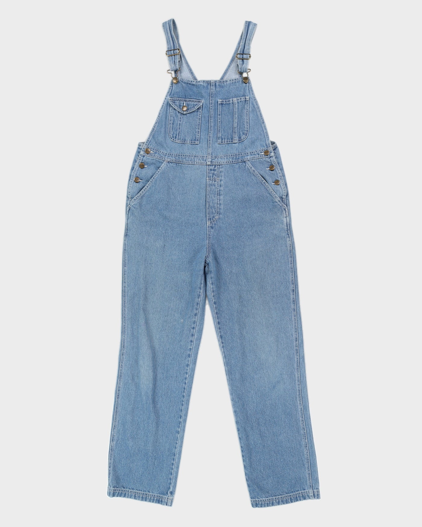 Vintage 90s LL Bean Mid Wash Denim Overalls - M