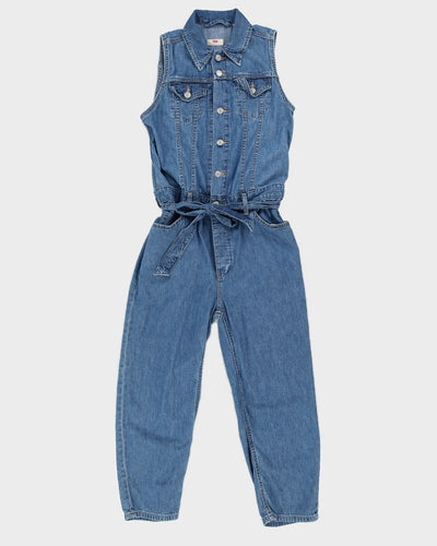 Levi's Mid Wash Denim Jumpsuit With Belt - S