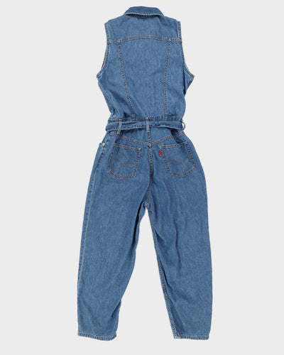 Levi's Mid Wash Denim Jumpsuit With Belt - S