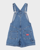 Y2K 00s Pooh Bear Blue Denim Dungarees - M
