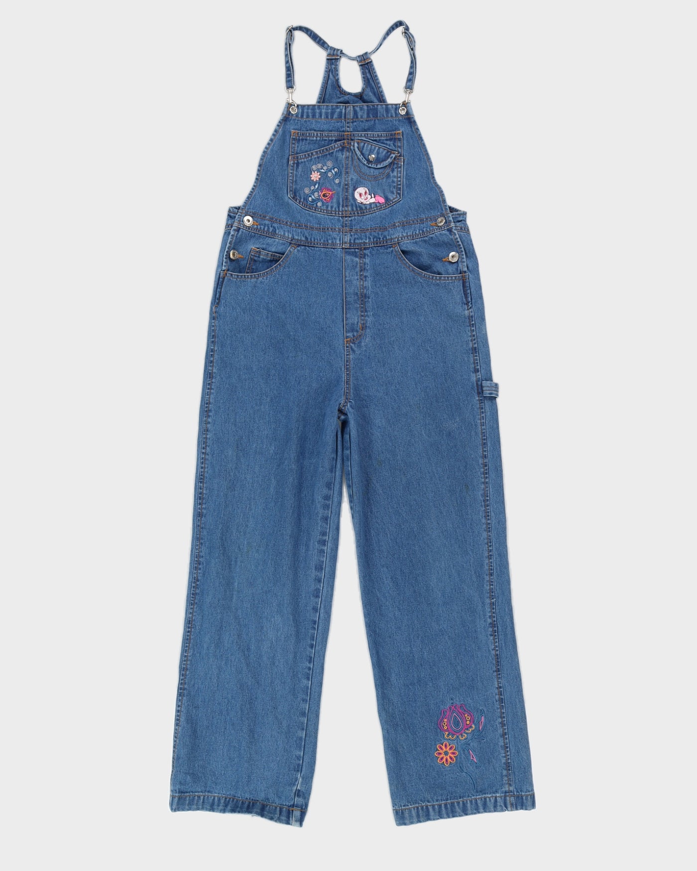 Vintage 00s Looney Tunes Denim Dungarees - XS/S