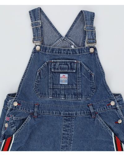 Vintage 90s No Excuses Denim Dungarees With Red Size - L