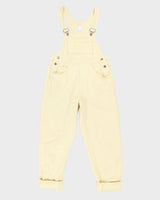Vintage 90s Moda International Yellow Denim Dungarees - S