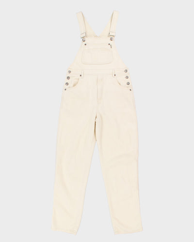 Vintage 90s Bom Cream Dungarees - M