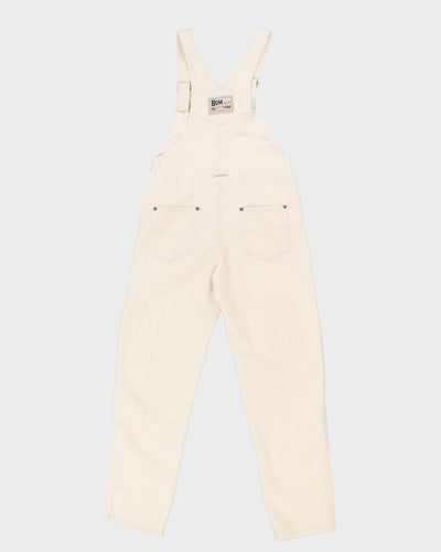 Vintage 90s Bom Cream Dungarees - M