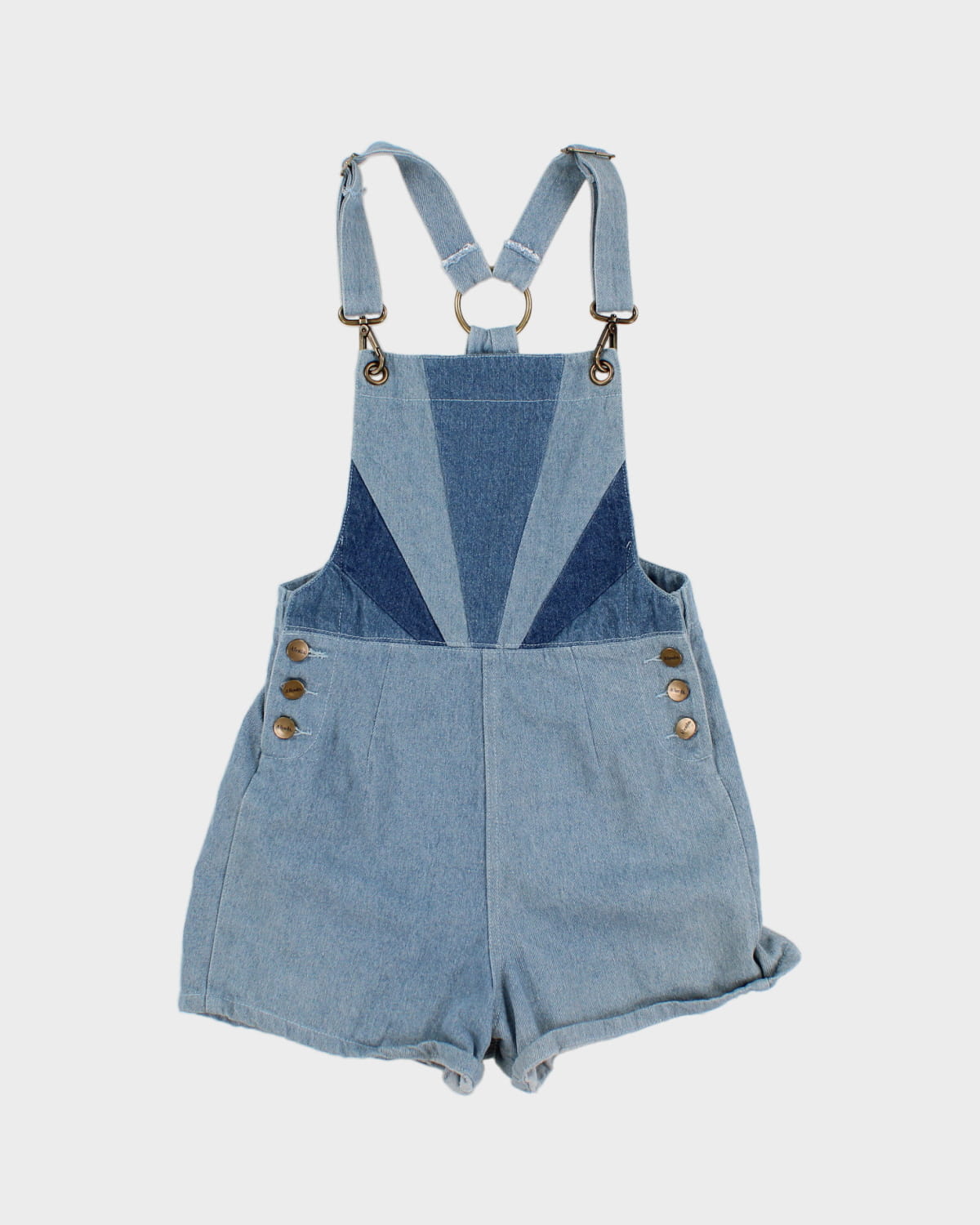 Afends Denim Retro Short Dungarees - S