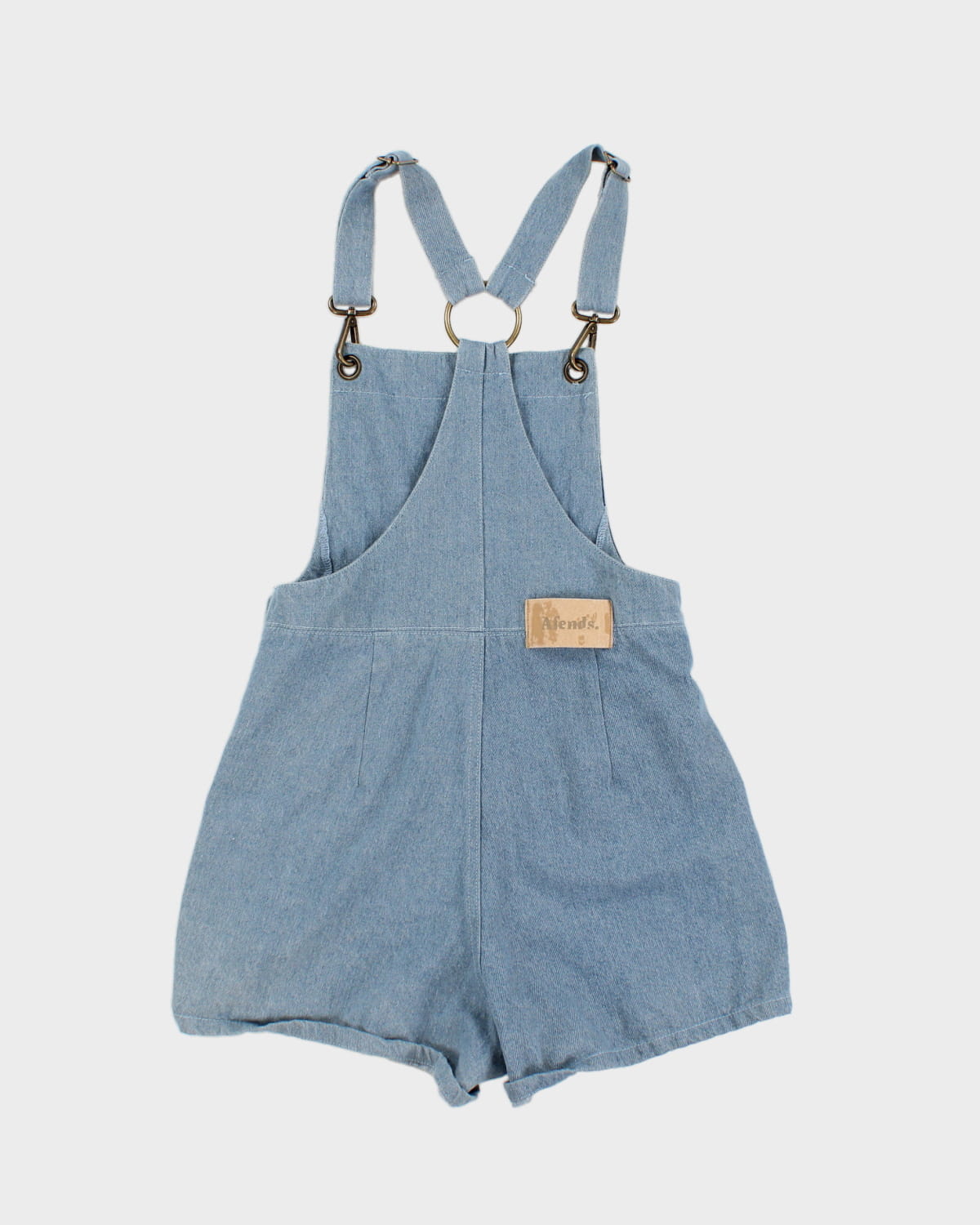 Afends Denim Retro Short Dungarees - S