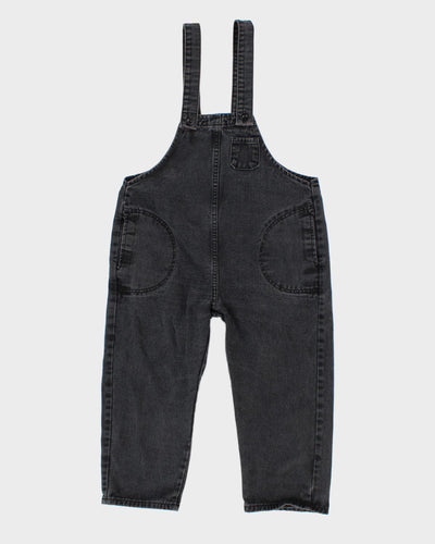 Womens Black Dungarees