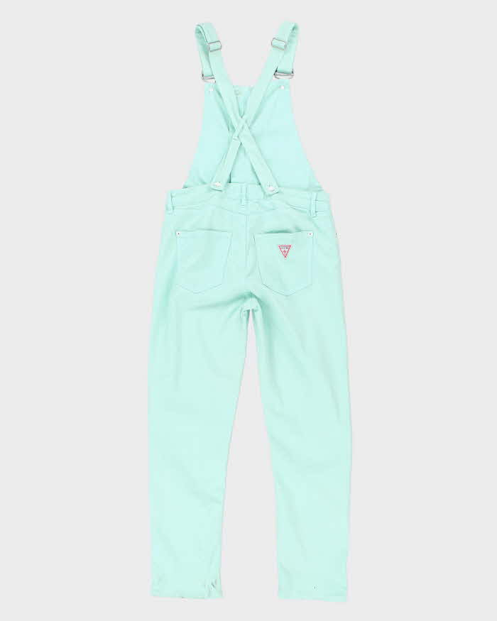 Womens Guess Y2K Mint Zip Up Dungarees - S