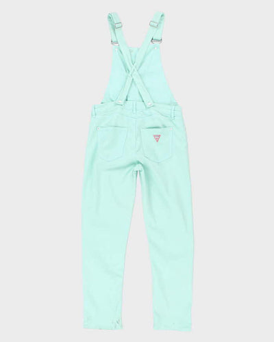 Womens Guess Y2K Mint Zip Up Dungarees - S