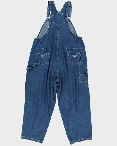 Vintage 90s Route 66 Embroidered Dungarees - W44 L29