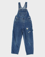 Vintage 90s/00s PSC Denim Embroidered Denim Dungarees - W31 L27