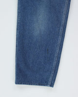Vintage 90s/00s PSC Denim Embroidered Denim Dungarees - W31 L27