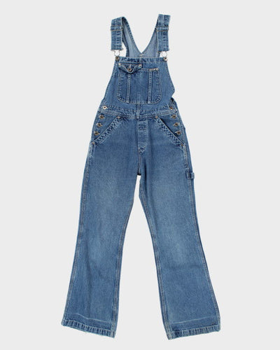 Vintage 90s Ikeda Denim Flared Dungarees - W27 L30