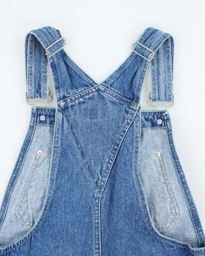 Vintage 90s Roughwear Dungaree Mini Dress - S