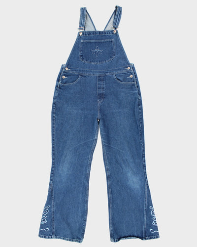Vintage Classic Utility Embroidered Dungarees - W36 L32