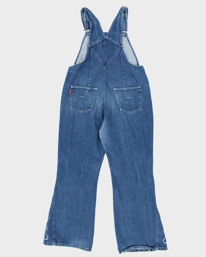 Vintage Classic Utility Embroidered Dungarees - W36 L32