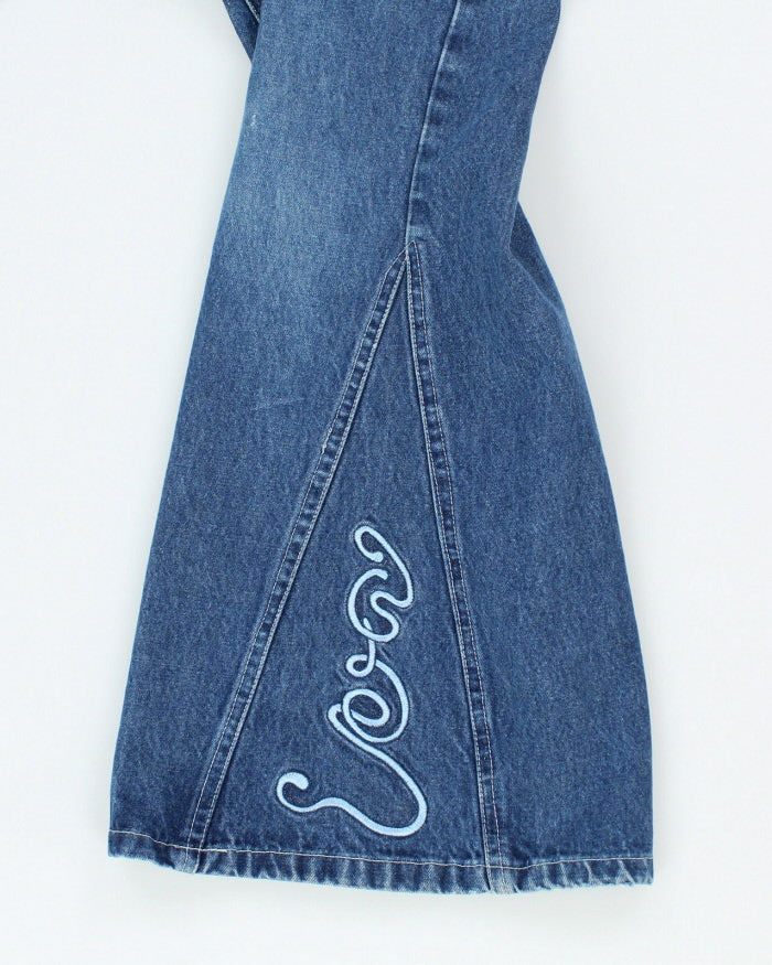 Vintage Classic Utility Embroidered Dungarees - W36 L32