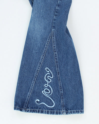 Vintage Classic Utility Embroidered Dungarees - W36 L32