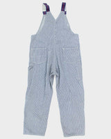 Vintage 80's Pin Stripe Wide Leg Pin Striped Dungarees - W36 L28