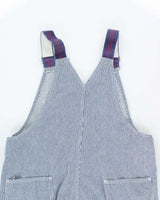 Vintage 80's Pin Stripe Wide Leg Pin Striped Dungarees - W36 L28