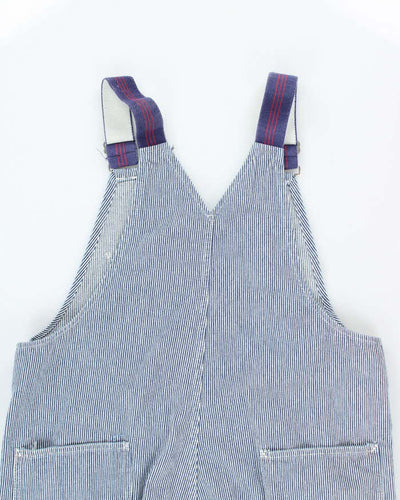 Vintage 80's Pin Stripe Wide Leg Pin Striped Dungarees - W36 L28