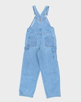 Vintage 90's Looney Tunes Embroidered Light Wash Denim Dungarees - W30 L24