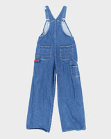 Vintage Women's Y2K Tommy Hilfiger Wide Leg Dark Wash Denim Dungarees - W32 L27