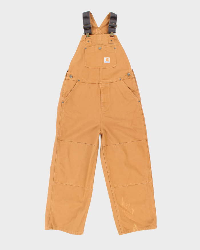 Vintage 2000's Carhartt Heavyweight Brown Workwear Dungarees - W30 L23