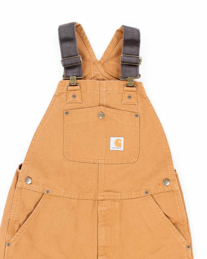 Vintage 2000's Carhartt Heavyweight Brown Workwear Dungarees - W30 L23