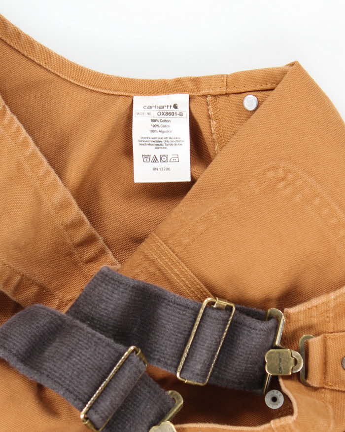 Vintage 2000's Carhartt Heavyweight Brown Workwear Dungarees - W30 L23
