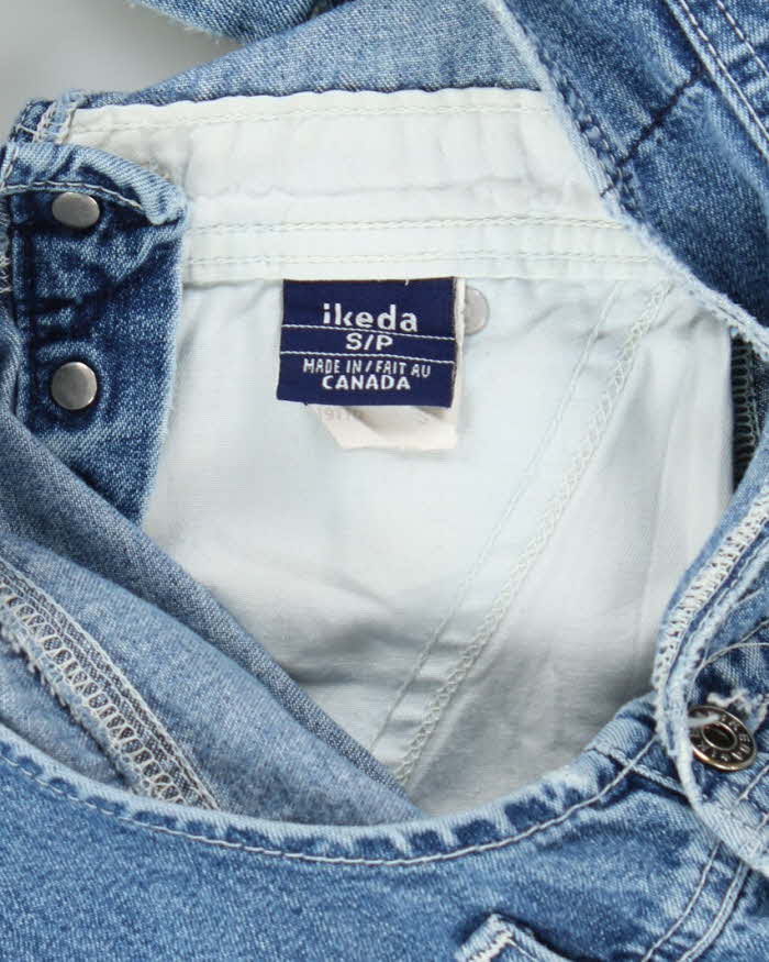 Vintage 90's Ikeda Heavyweight Medium Wash Long Dungarees - W28 L29