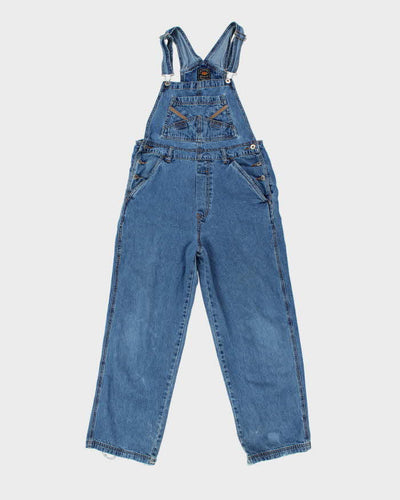 Women's Route 66 Long Cotton Denim Dungarees - M